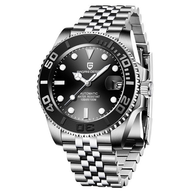 Moda Hombres Reloj Mecánico Luminoso Rotable