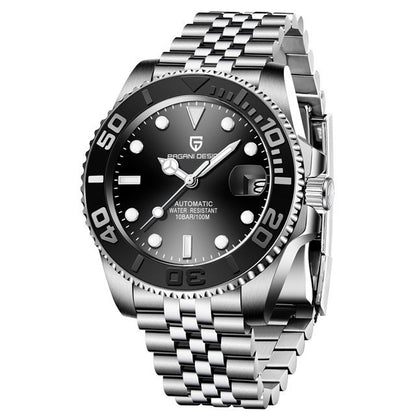 Moda Hombres Reloj Mecánico Luminoso Rotable