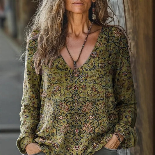 Polera de Mujer con Estampado Digital – Tipo Pullover