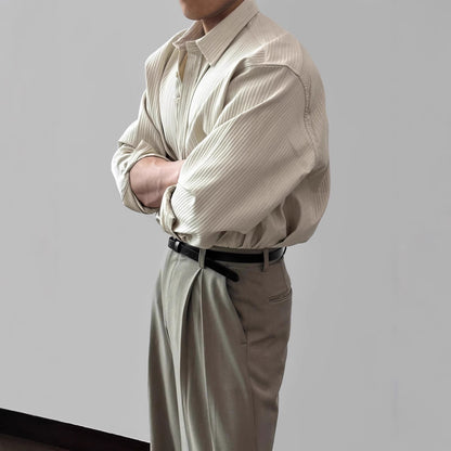 Camisa artística de moda para hombres sueltos