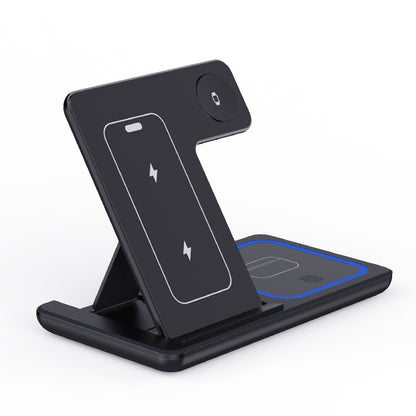Three-in-one Folding Wireless Charger Mobile Desktop Stand