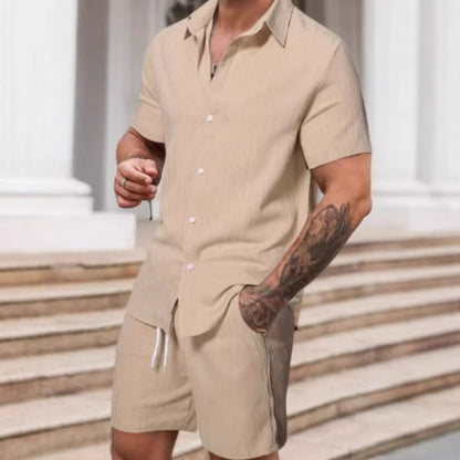 Traje casual de hombre impreso a rayas