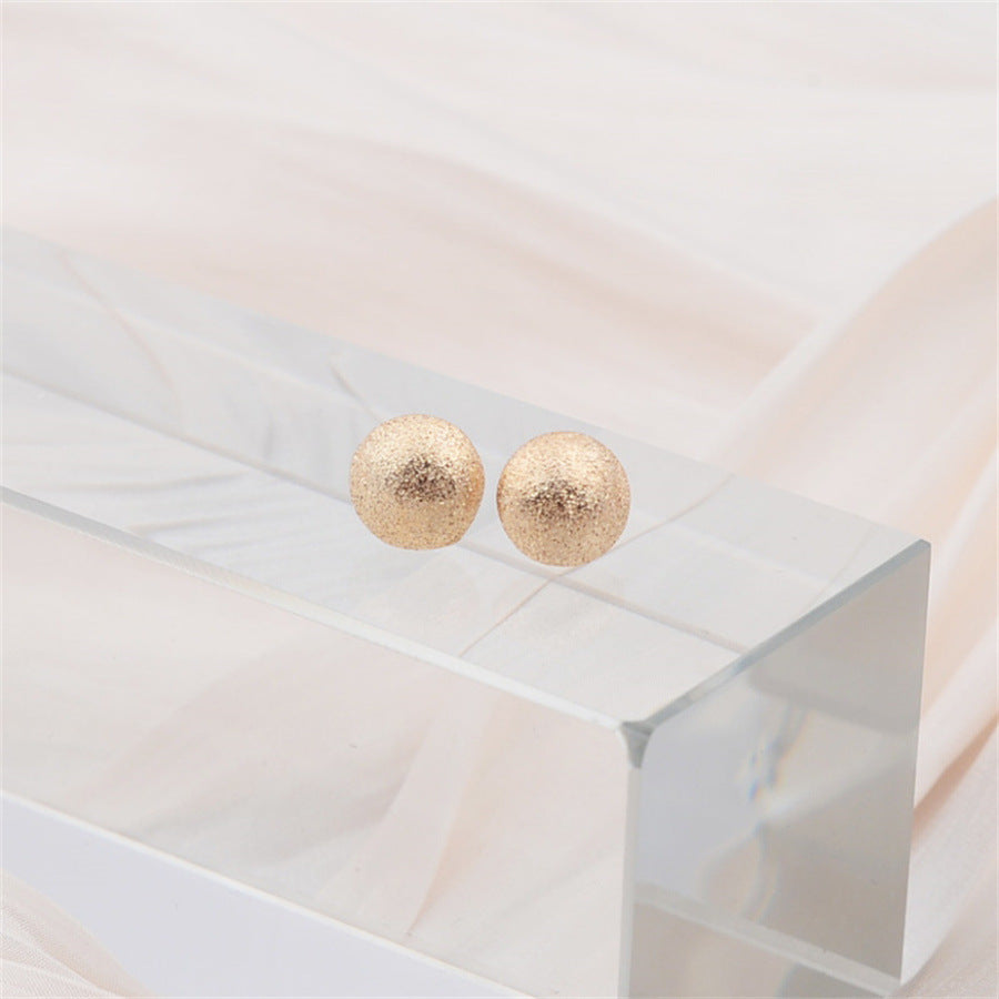 Hemisphere Niche Small Ear Studs Elegant And High-grade All-matching