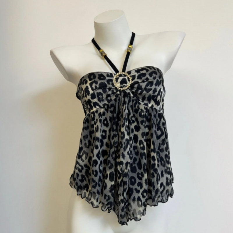 Nueva consola de impresión de nicho de diseño Sense Girl Hot Leopard