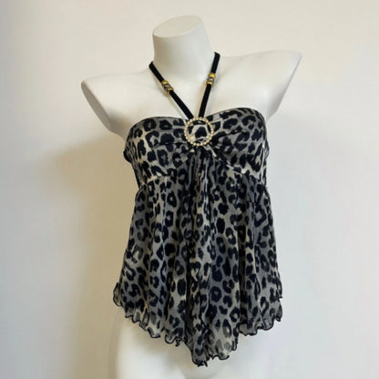 Nueva consola de impresión de nicho de diseño Sense Girl Hot Leopard