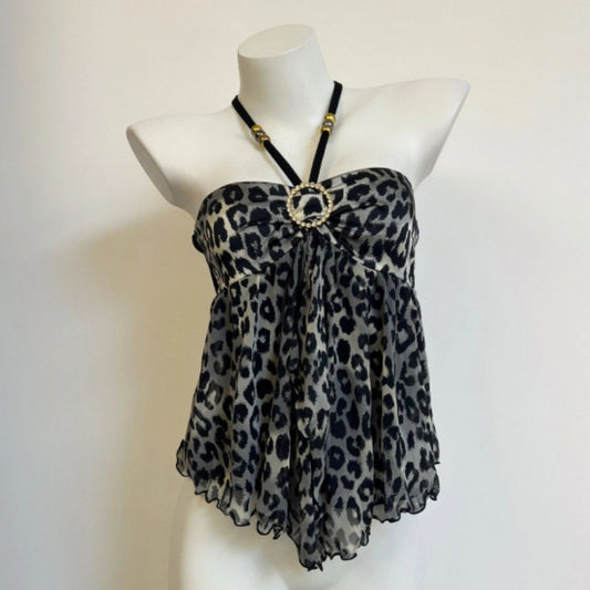 Nueva consola de impresión de nicho de diseño Sense Girl Hot Leopard