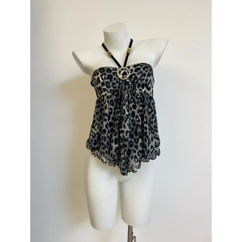 Nueva consola de impresión de nicho de diseño Sense Girl Hot Leopard