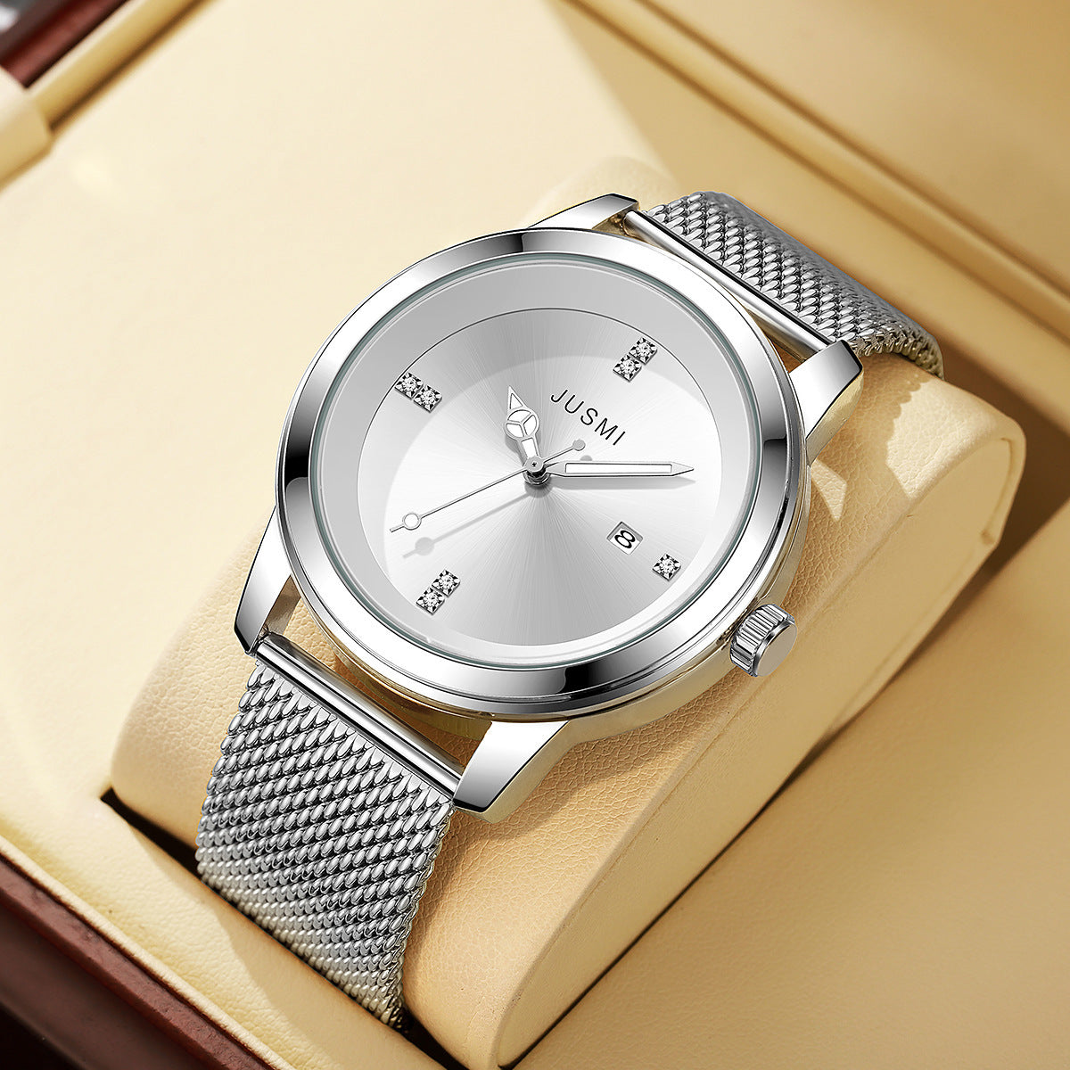 Men's Mesh Strap Watch Quartz Watch