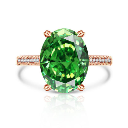 Anillo de Mujer con Diamante High Carbon y Diseño Flor de Hielo