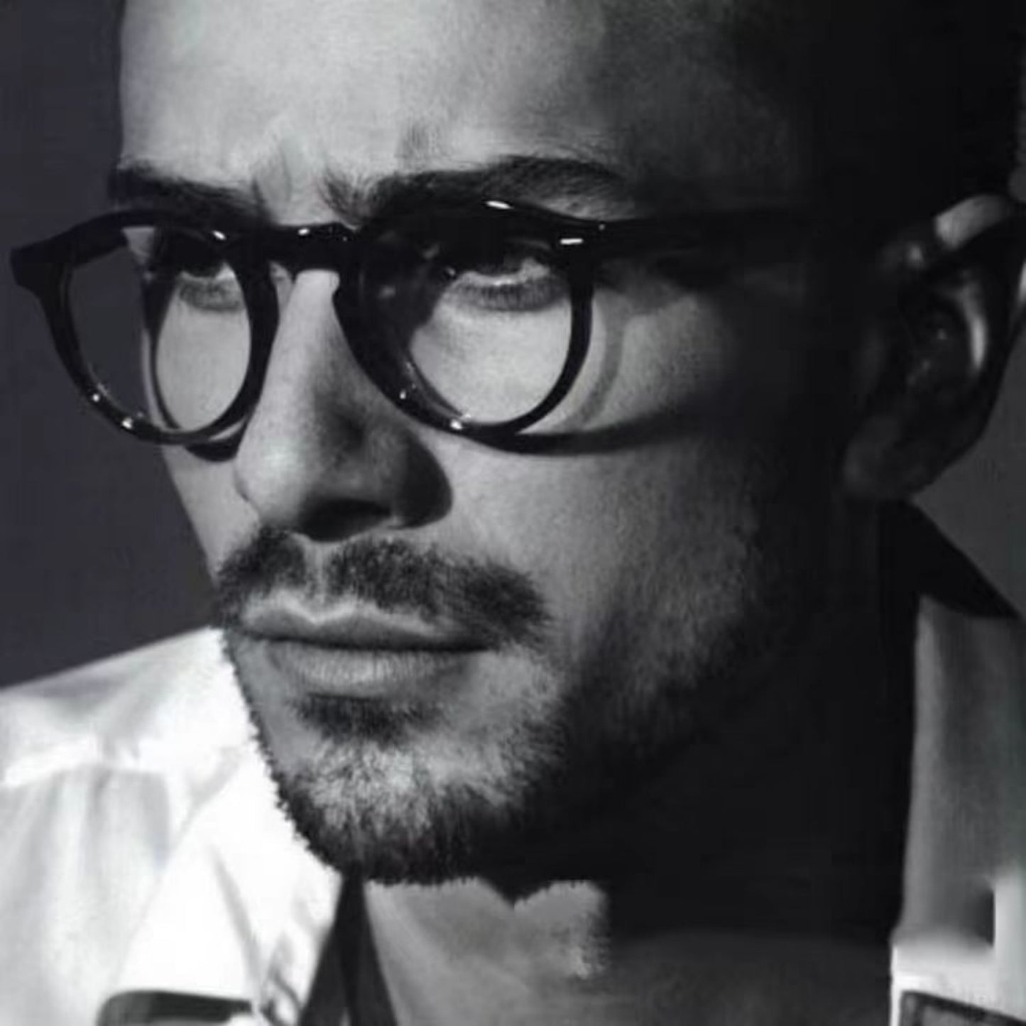 Redondo literario japonés y coreano gafas de sol ...