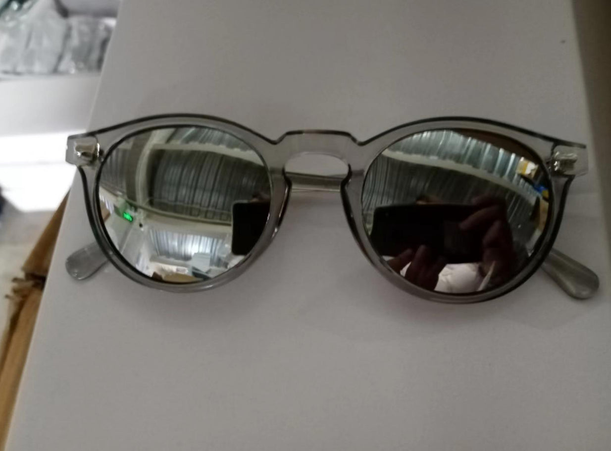 Redondo literario japonés y coreano gafas de sol ...