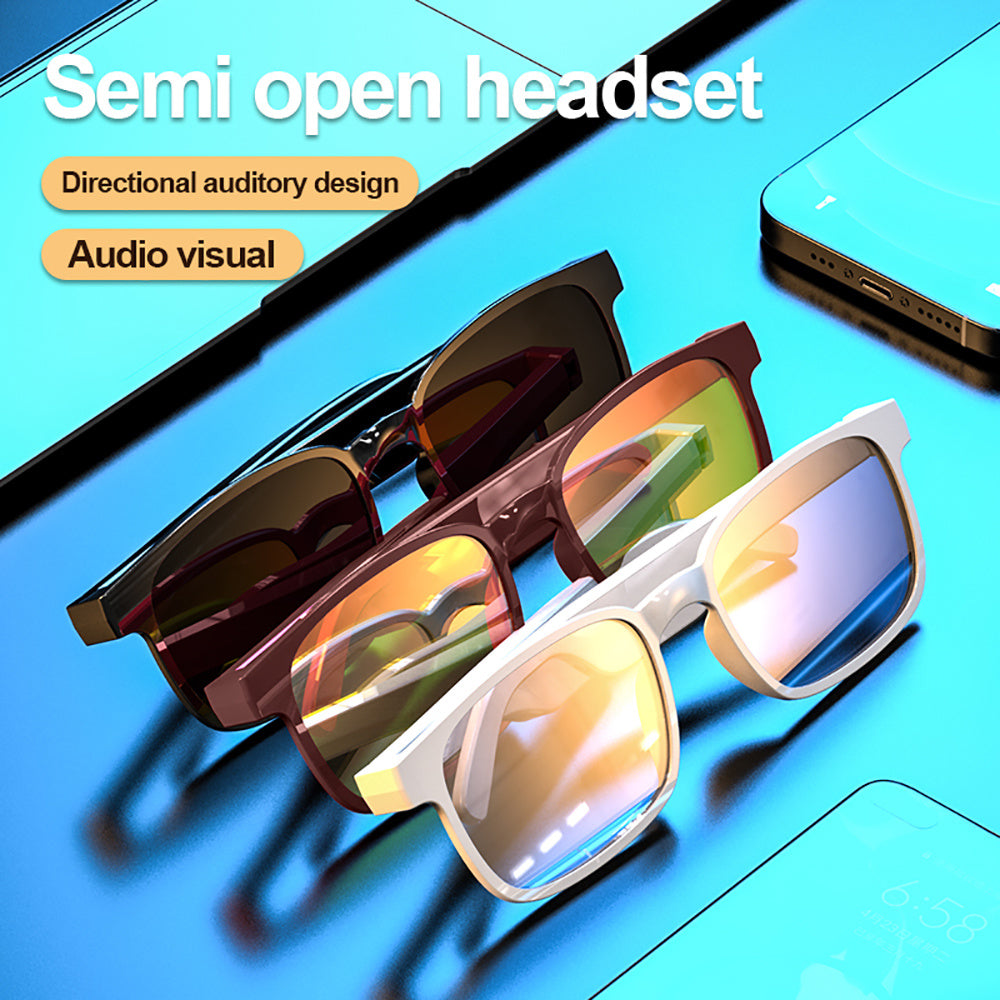 🕶️ Smart Bluetooth Sunglasses – Deportivas, Impermeables y Compatibles con Apple