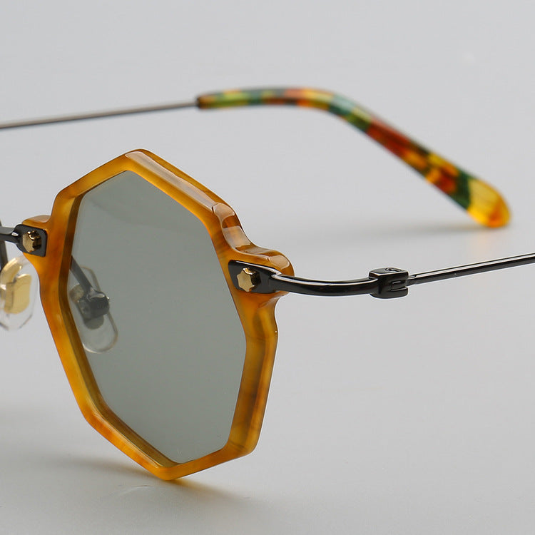 Gafas  retro, encuadre poligonales