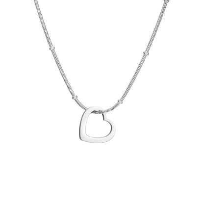 Collar Simple con Colgante de Corazón — Diseño Minimalista y Elegante
