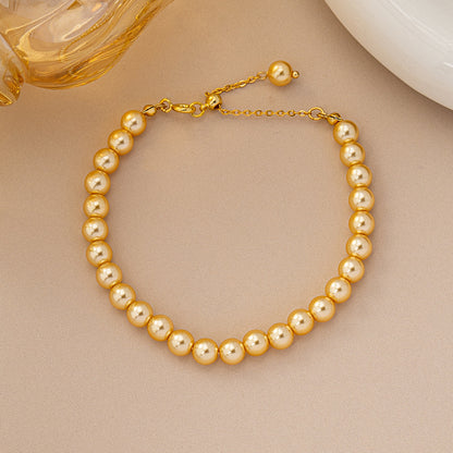 Women's Copper Luxury Golden Balls Bracelet