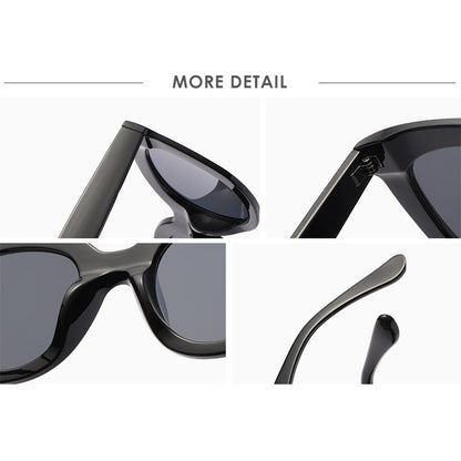 Nuevas gafas de sol de marco grande para mujer