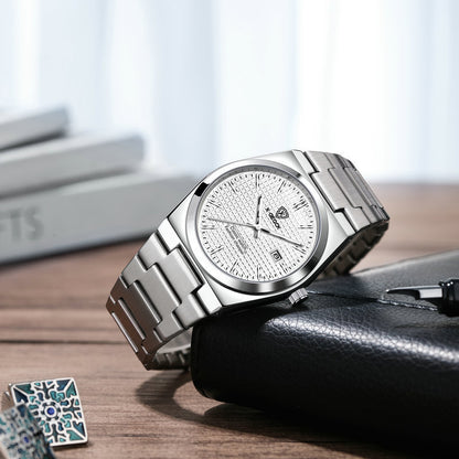 Reloj Masculino de Cuarzo Suizo con Cierre Tipo Mariposa