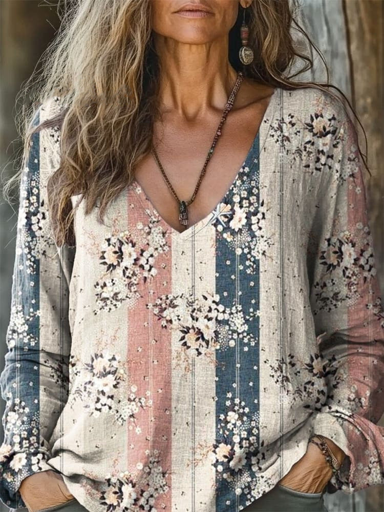 Polera de Mujer con Estampado Digital – Tipo Pullover