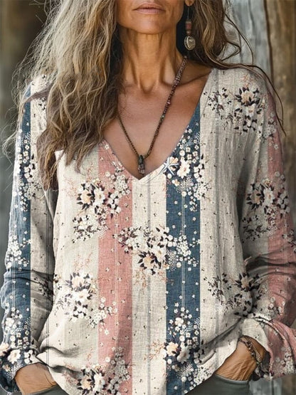 Polera de Mujer con Estampado Digital – Tipo Pullover