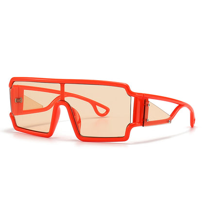 Moda cuadrada Gafas de sol vintage de borde grande