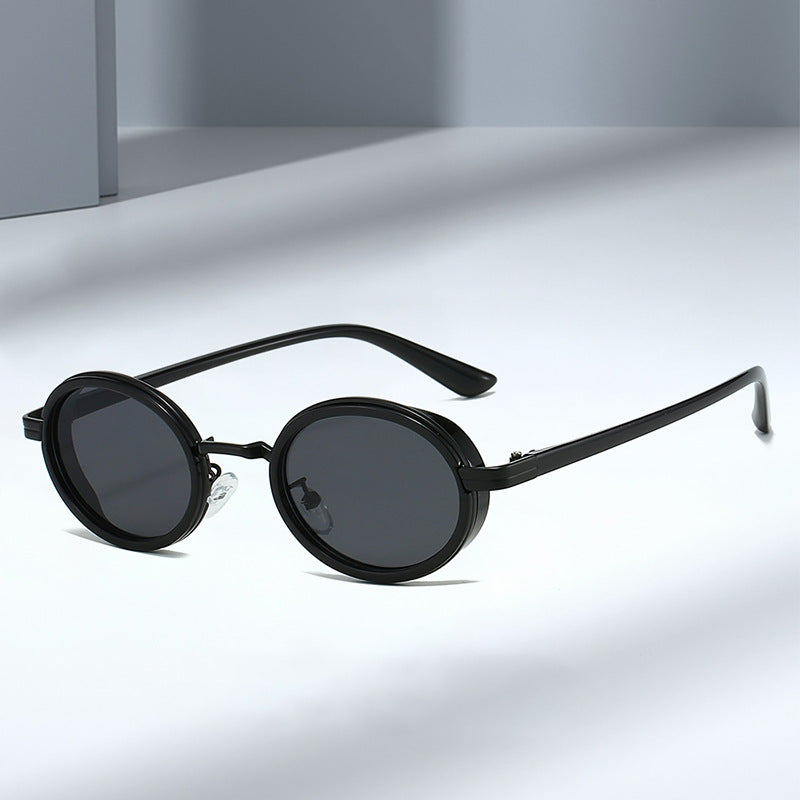 Nuevas gafas de sol retro ovaladas de moda de marco pequeño