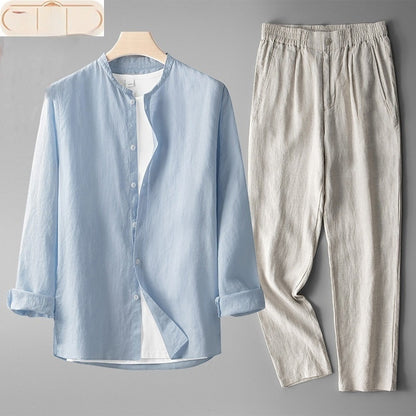 Traje de manga larga retro para hombre con traje de tanga larga