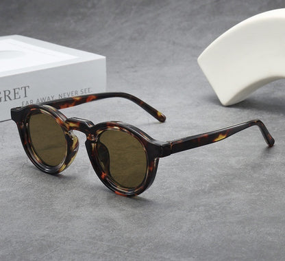 Vintage Round Frame Sunglasses For Women