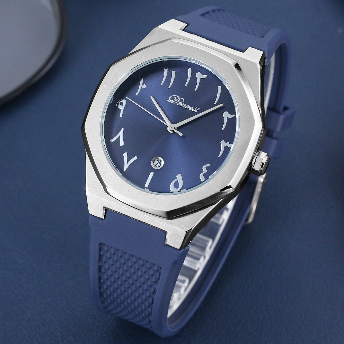 Danfu Silicone Strap Men's Watch Calendar Simple Fashion Quartz Watch Men's Watch