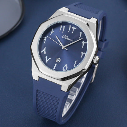 Danfu Silicone Strap Men's Watch Calendar Simple Fashion Quartz Watch Men's Watch