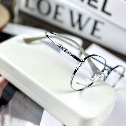 Gafas retro de moda marco óptico de marco de marco redondo de estilo coreano simple