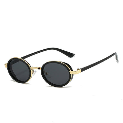 Nuevas gafas de sol retro ovaladas de moda de marco pequeño