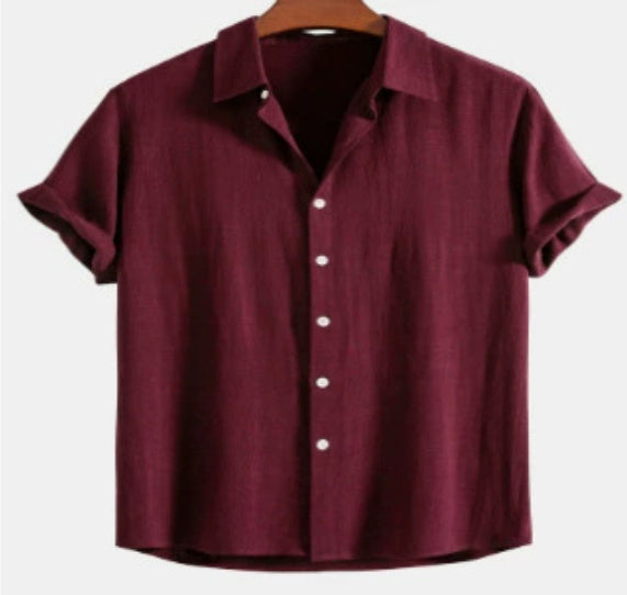 Traje casual de pantalones casuales de manga corta para hombres