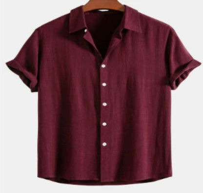 Traje casual de pantalones casuales de manga corta para hombres