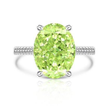 Anillo de Mujer con Diamante High Carbon y Diseño Flor de Hielo