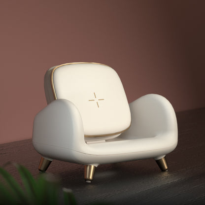 Cargador Inalámbrico Rápido con Soporte Tipo Sofá