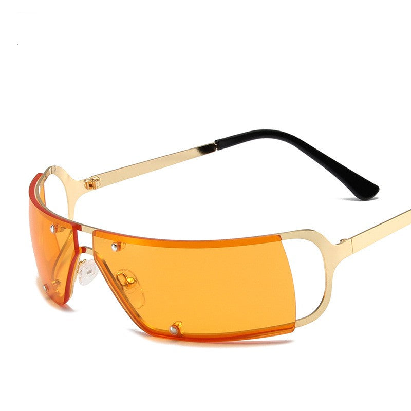 Tecnología futura de gafas de sol de metal