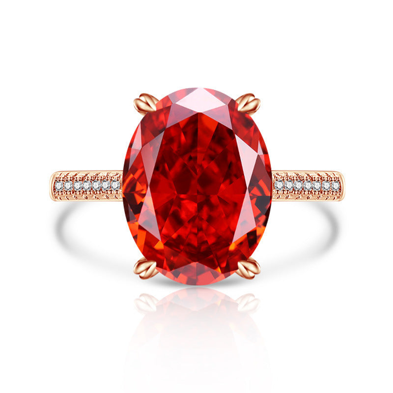 Anillo de Mujer con Diamante High Carbon y Diseño Flor de Hielo