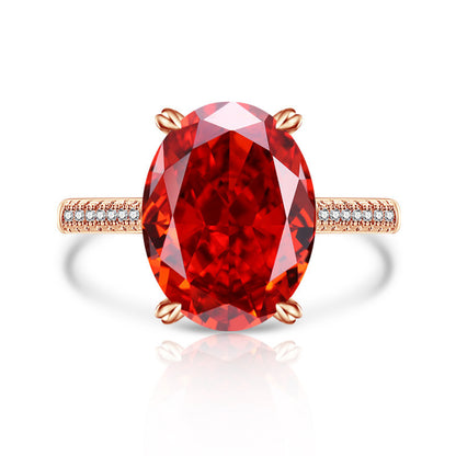 Anillo de Mujer con Diamante High Carbon y Diseño Flor de Hielo