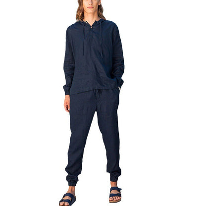 El otoño de lino para hombres, estilo casual manga larga.