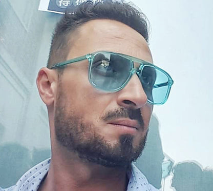 Nuevas gafas de sol de doble haz para hombres