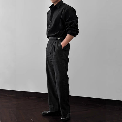 Camisa artística de moda para hombres sueltos