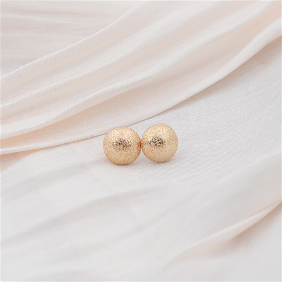 Hemisphere Niche Small Ear Studs Elegant And High-grade All-matching