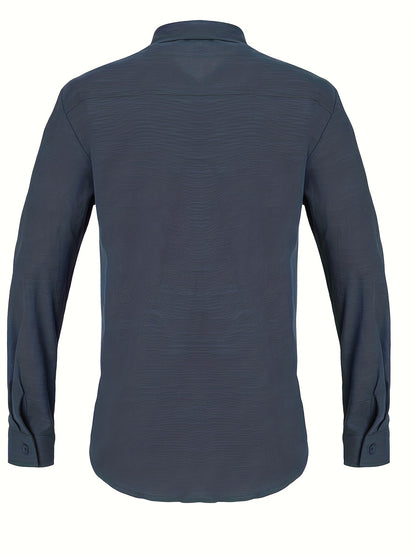 Camisa casual de manga larga de solapa suelta para adolescentes