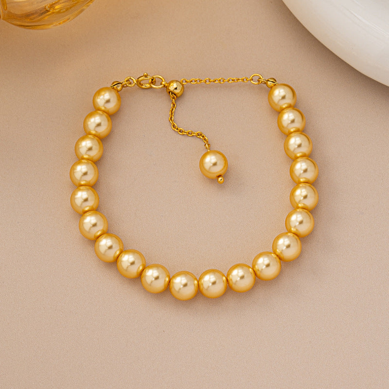 Women's Copper Luxury Golden Balls Bracelet