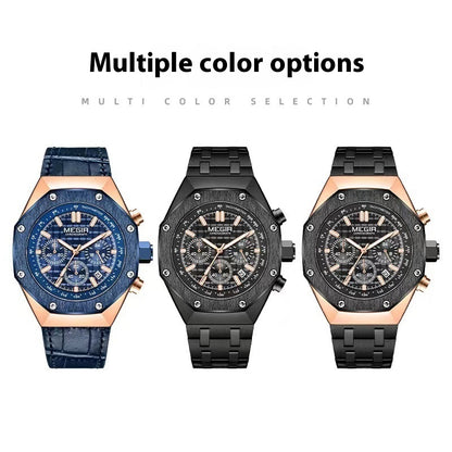 Multifunctional Waterproof Quartz Watch Men's Watch