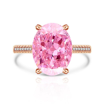 Anillo de Mujer con Diamante High Carbon y Diseño Flor de Hielo