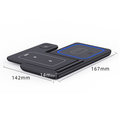 Three-in-one Folding Wireless Charger Mobile Desktop Stand