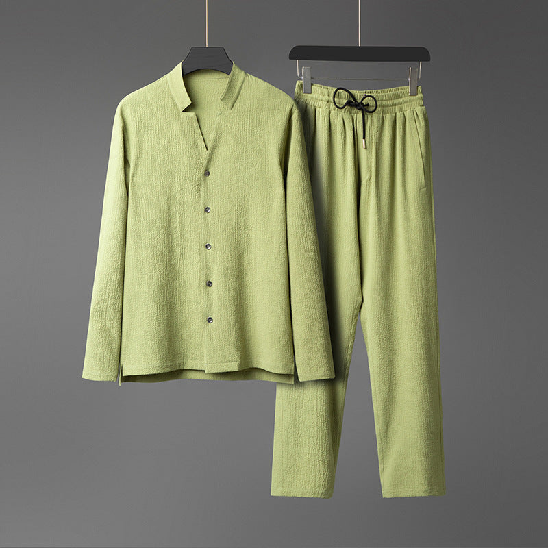 Hermoso juego de manga larga para hombres con estilo..