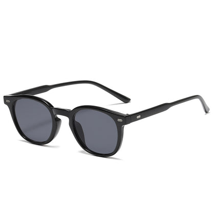 Gafas de sol de borde redondo de protección UV de pequeño marco para mujeres