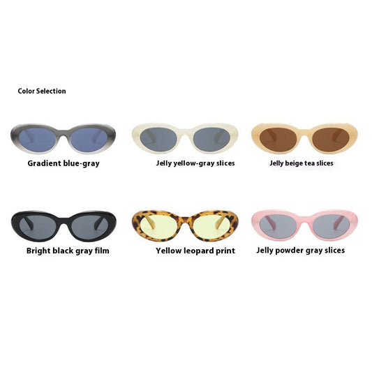 Pequeño marco redondo vintage Gafas de sol de moda simples de alta calidad - .